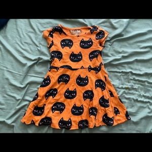 Xs 4/5 black cat dress kids